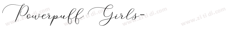 Powerpuff Girls字体转换